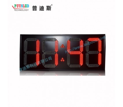 20寸红色时钟屏温度屏